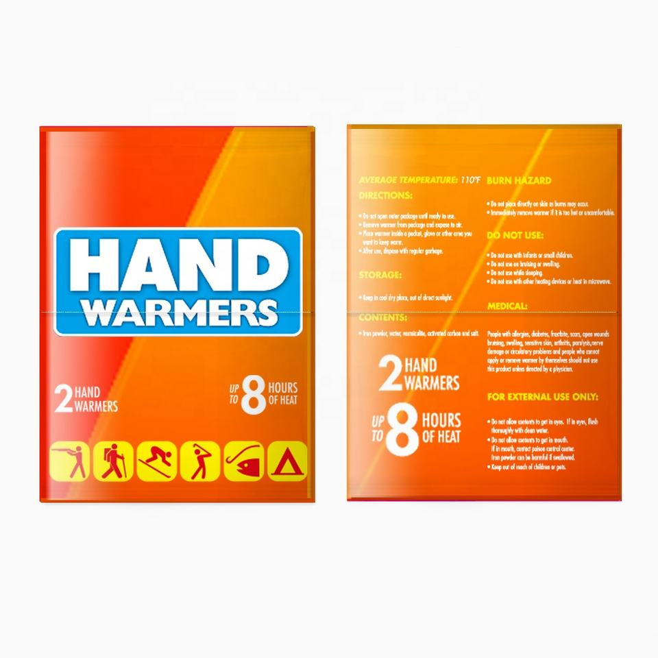Heat Pack Long Lasting Safe Natural Hot Warmer Patch Odorless Portable Air Activated Winter Hand Warmers