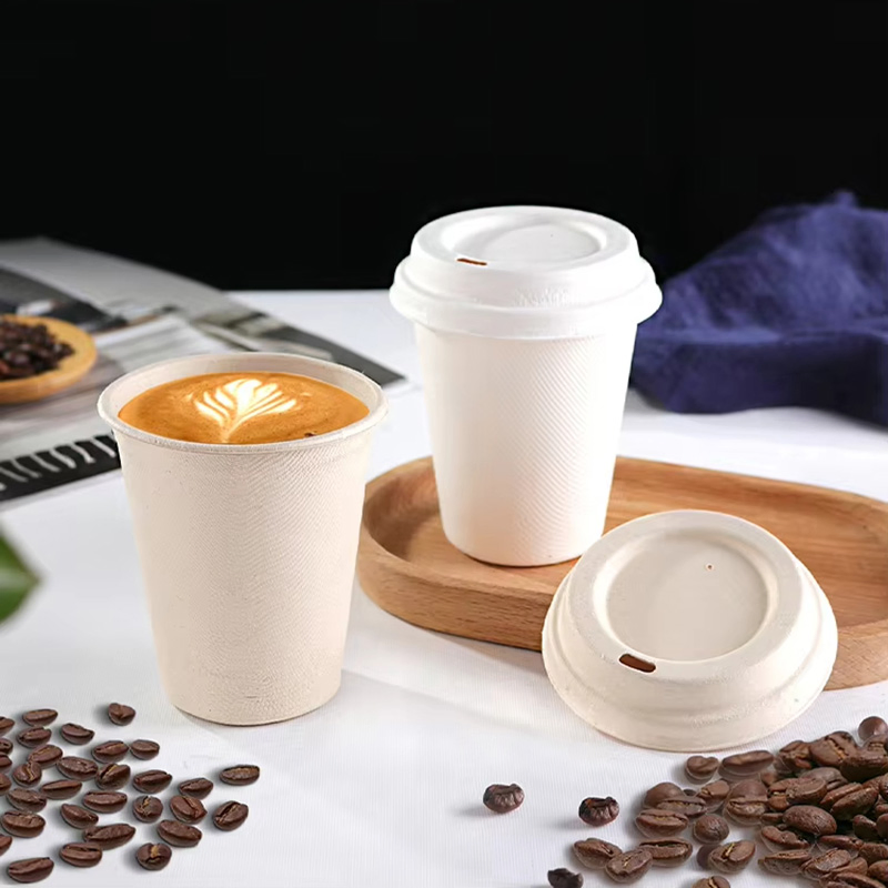 Чашка для кофе 12oz из багассы с двойными стенками