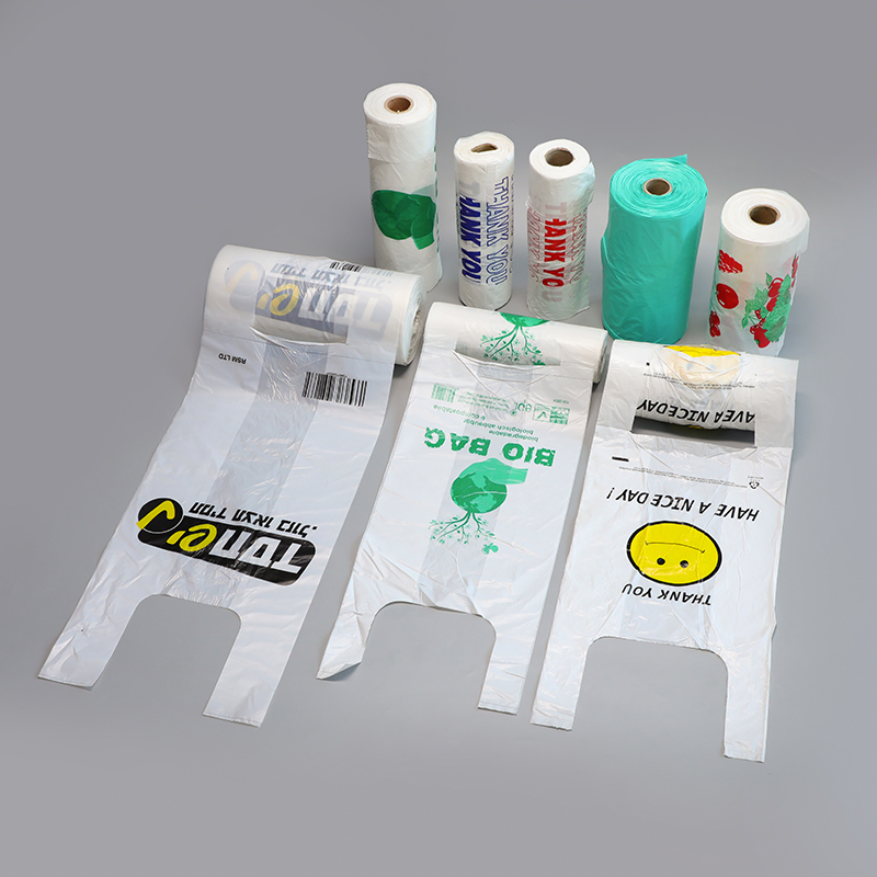 HDPE LDPE PE PLA Drawstring Biodegradable Dog Poop Nappy Diaper 65 13 Gallon Bin Trash Garbage Vest Carrier Ziplock Shopping Food Packaging T-Shirt Plastic Bag