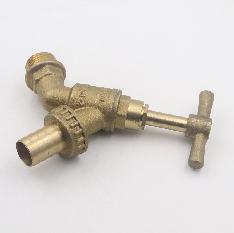Casting Brass Bibcock Garden Water Faucet T Handle Brass Tap