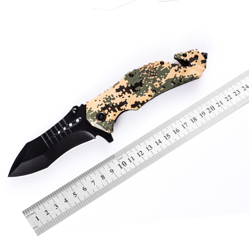 6"Stain Steel Blade Camouflage Color Alumnium Folding Knife Pocket Knife for Outdoor