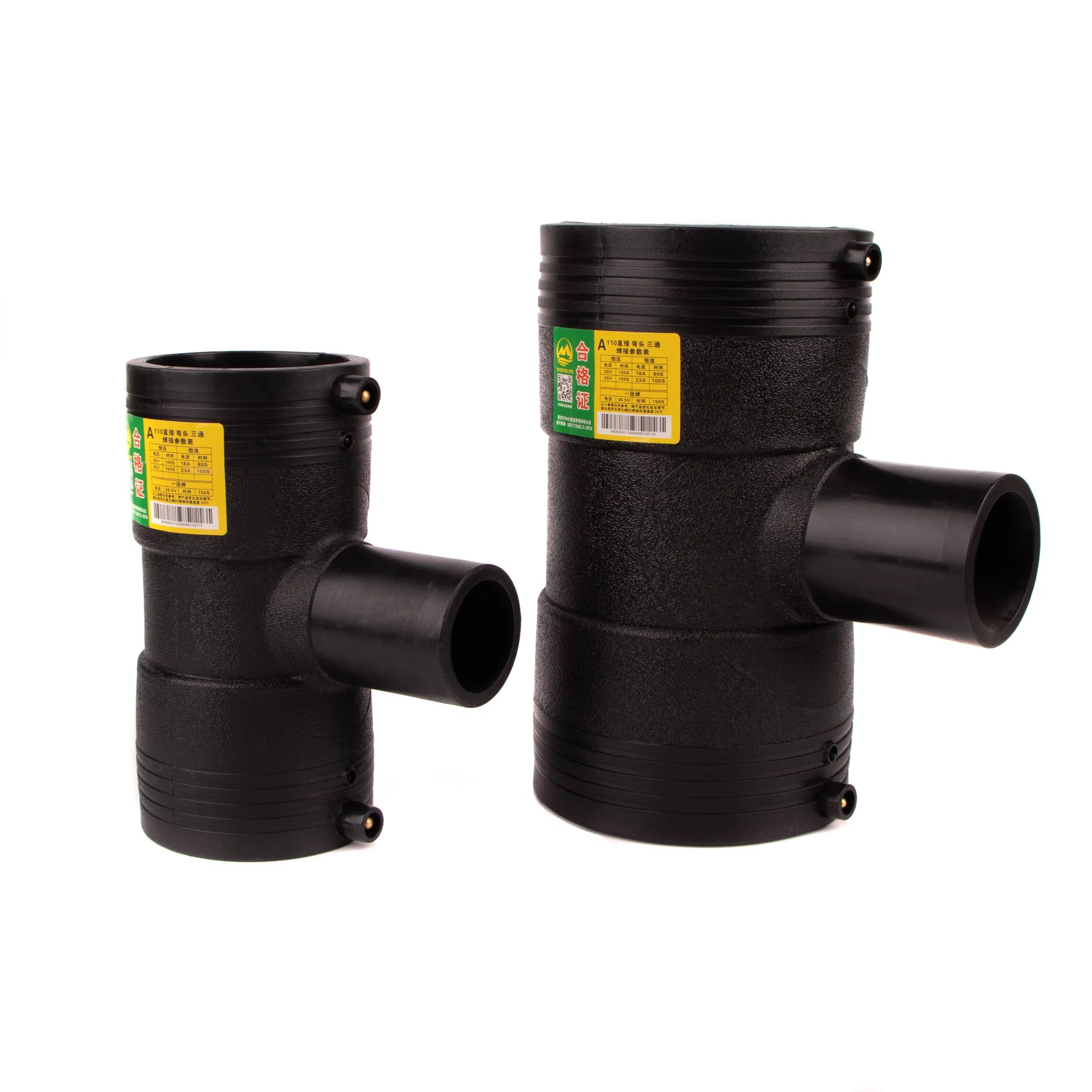 450*110mm Electrofusion Reducing Tee HDPE Pipe Fitting Electrofusion Fitting