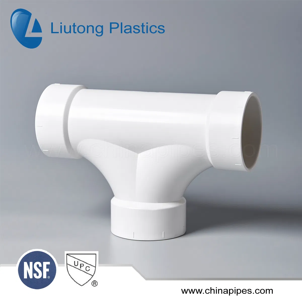 ASTM D2665 Standard for Plastic Dwv Drain Water UPVC/PVC Equal Tee with NSF Certificate