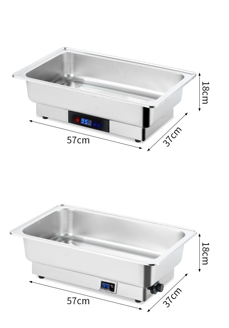 electric Stainless Steel Buffet Warmer for Restaurants Hotels Banquets Keep Food Hot Safely