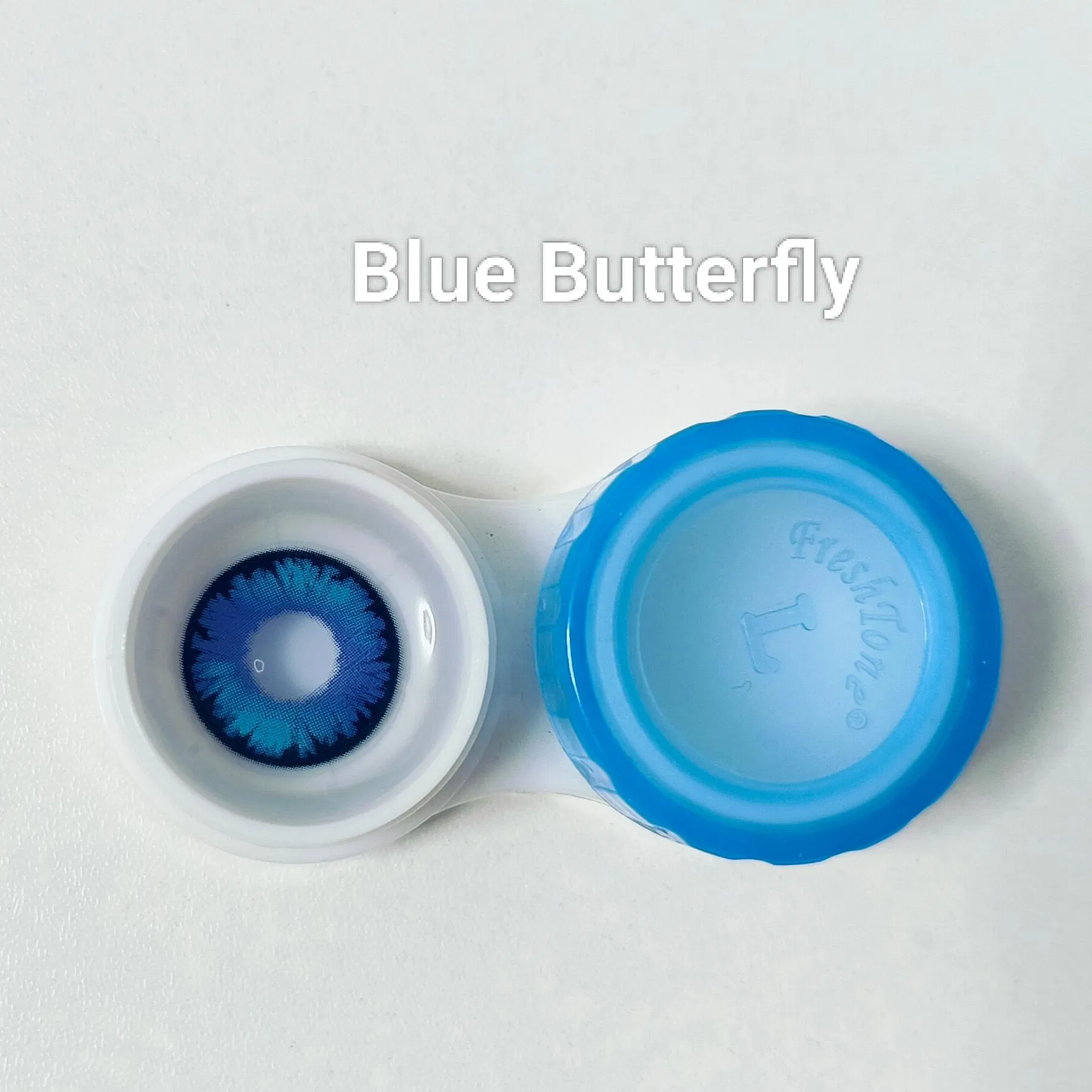 Blue Color Contact Lenses with Power From 0.00 to -6.00 in Stock Can Do Brand