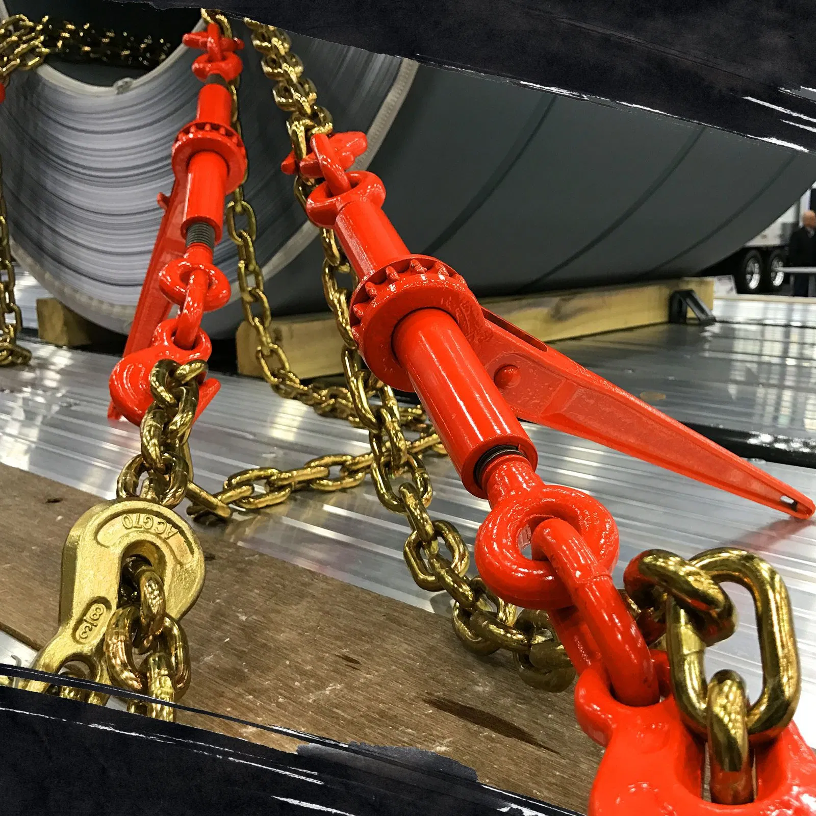 Load Binder Painted Red Hardware Rigging Fittings Chain Lever Tensioner