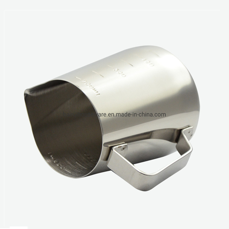 Stainless Steel Barista Black Bag Latte Maker Arab Sharp Spout Frothing Steaming Coffee Jug Milk Pitcher 1156