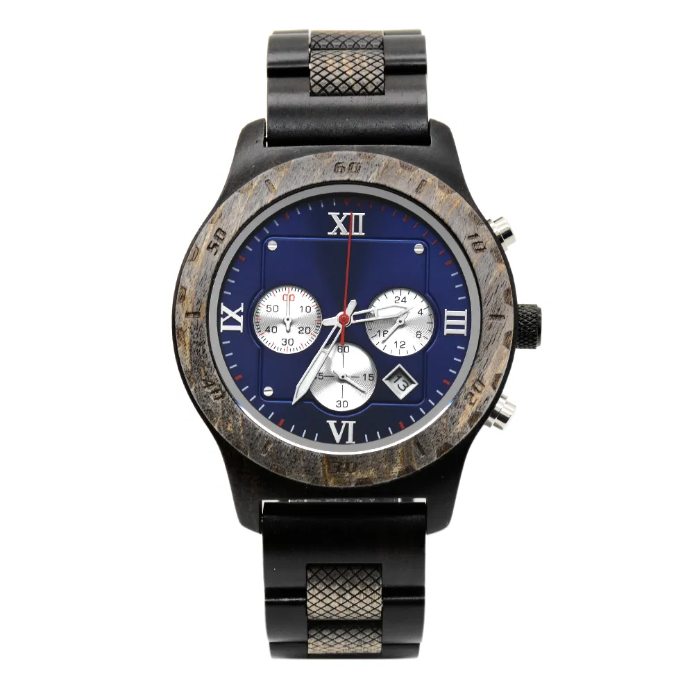 2023 Latest Fashion Bewell Reloj Chronograph Wood Watch for Men Watches Wholesales
