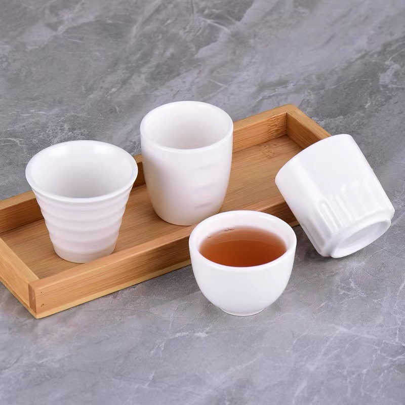 Coffee Tea Mug Cup White No Hands Stoneware Porcelainware Ceramic Tableware