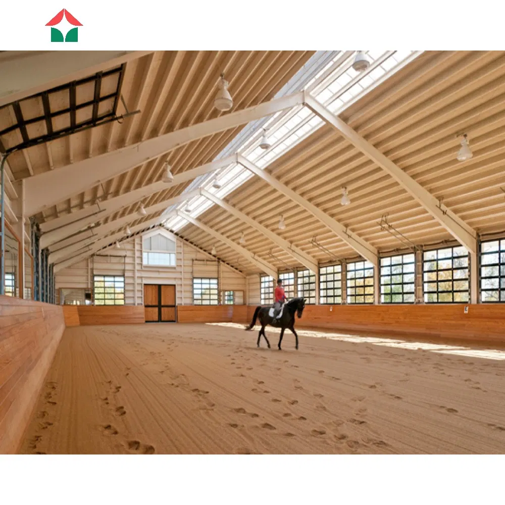 Prefab Indoor Steel Structure Horse Riding Arena Hall Construction