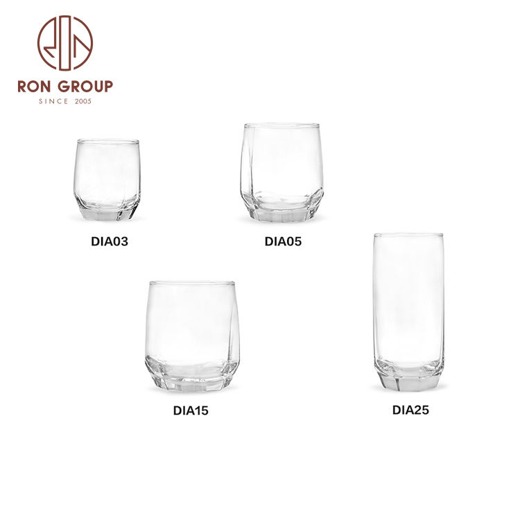 High Quality Durable Light Luxury Whiskey Crystal Stemless Wine Glasses