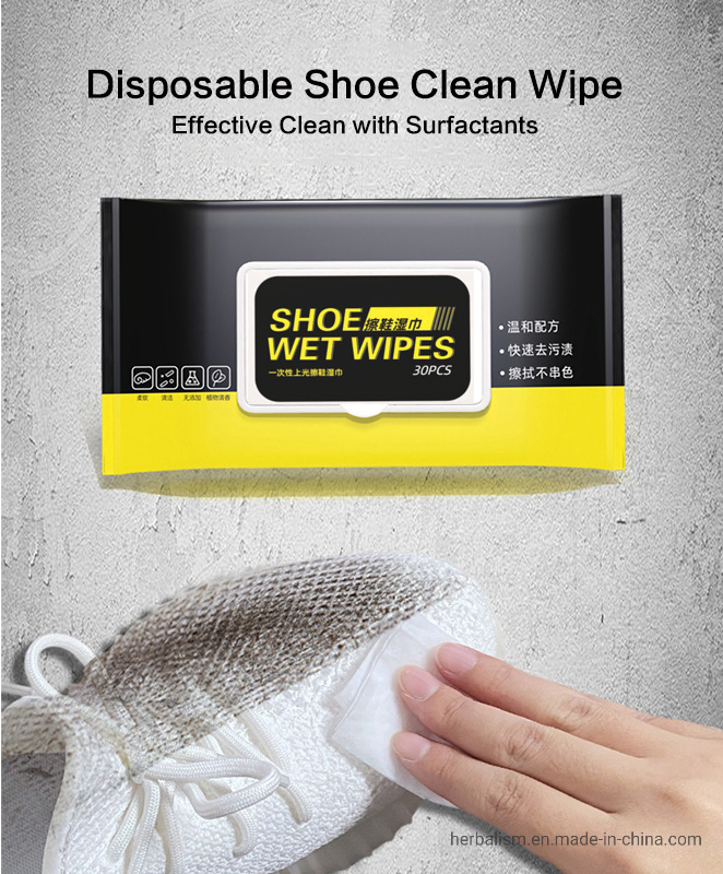 High Quality Shoe Cleaning Disinfecting Wash Free Wipes