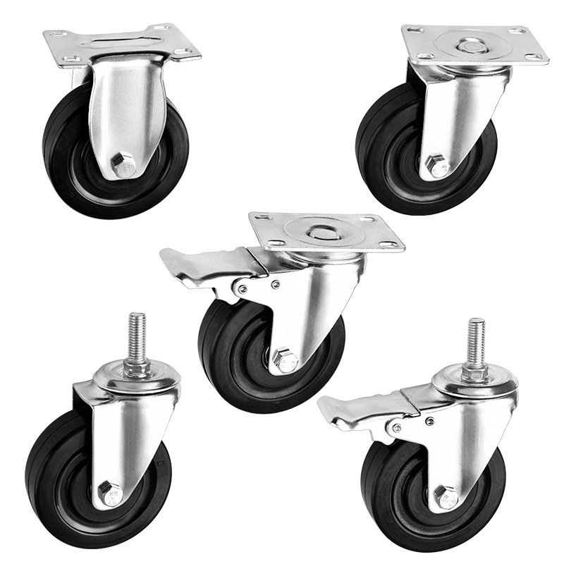 Durable ESD Protection Rubber Castors for Industrial Use