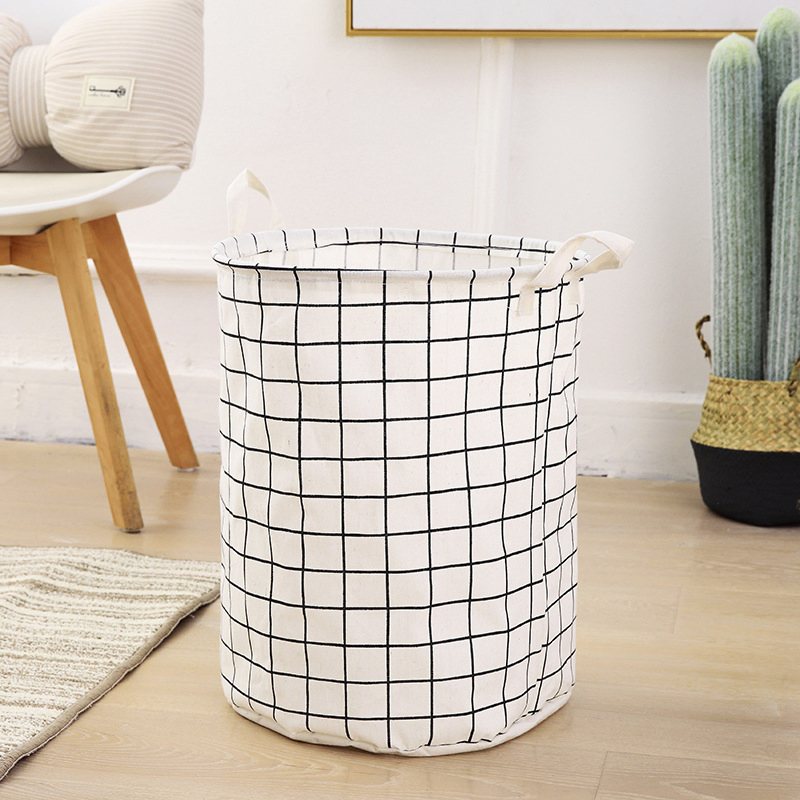 Household Fabric Dirty Clothes Basket Toy Clothes Storage Basket Laundry Basket