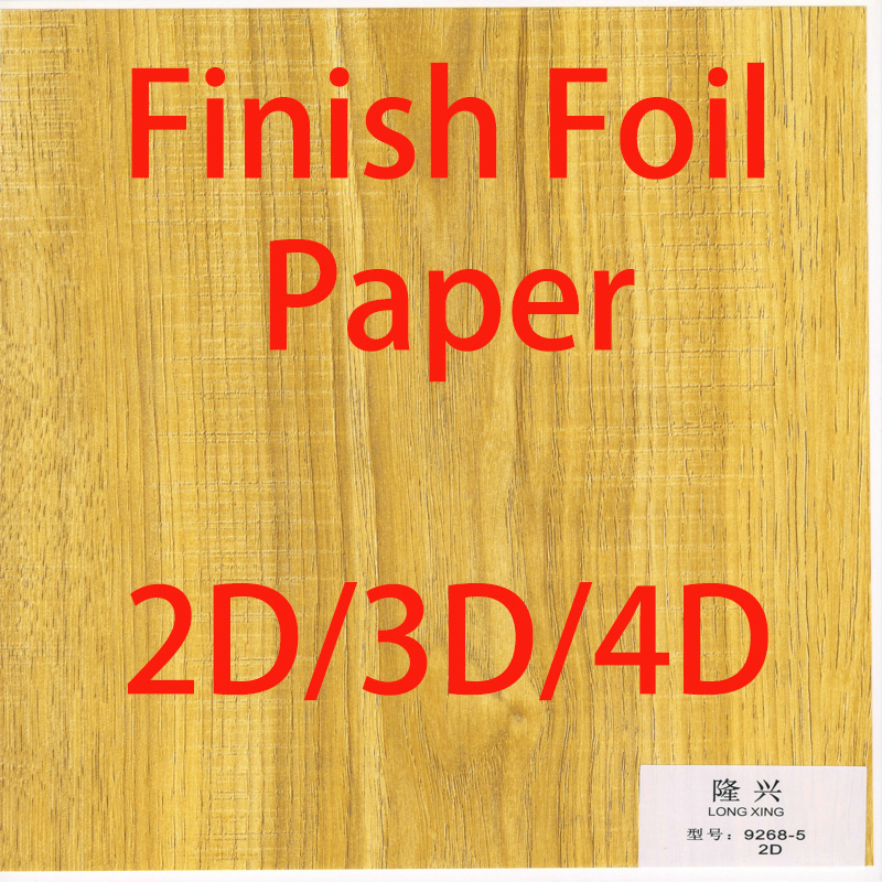 Factory Wholesale 30g 40g 45g 50g 60g 65g 70g 80g PU Paper for Furniture Decoration Wood Grain Paper Finish Foil Paper PU Paper