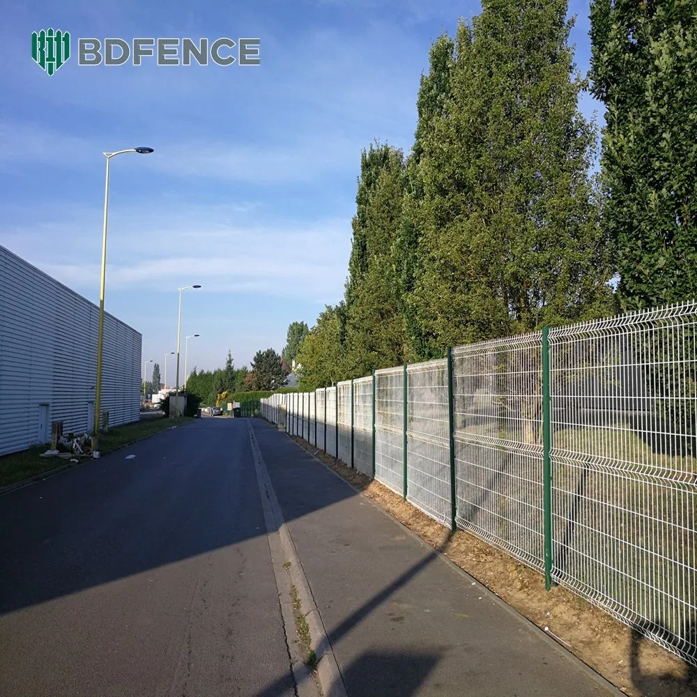 Ecofriendly Fence Solutions PVC Coated 3D Curved Welded Wire Mesh Fence