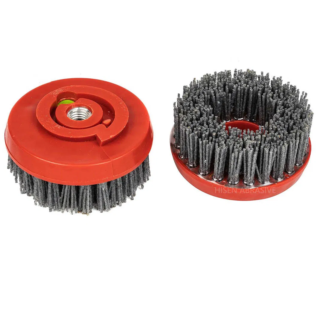 4inch Diamond Round Leather Grinding Brush for Polishing Granite Marble