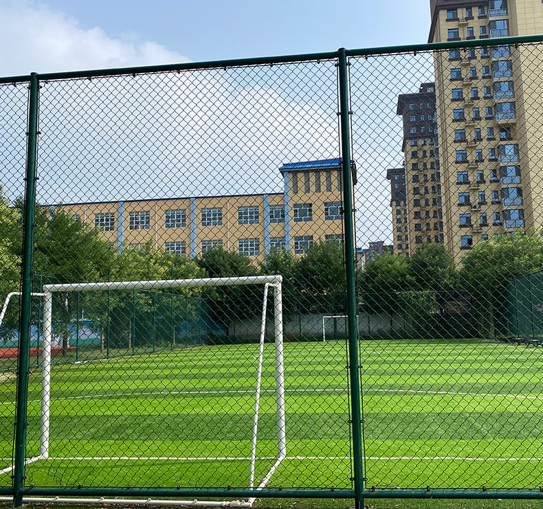 Galvanized Black Chain Link Fence for Sport Field