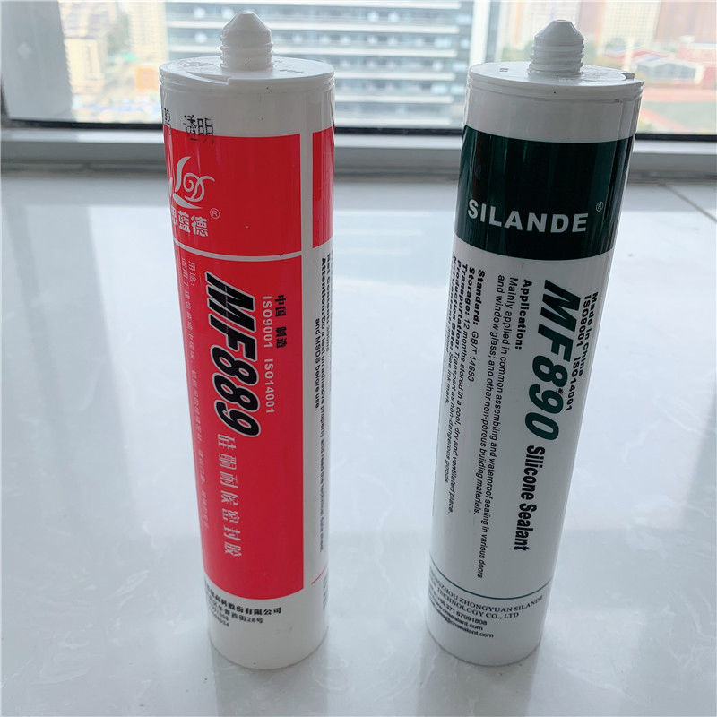 Silande Mf889 Weatherproof Silicone Sealant 300ml/592ml with HS Code 3506919090