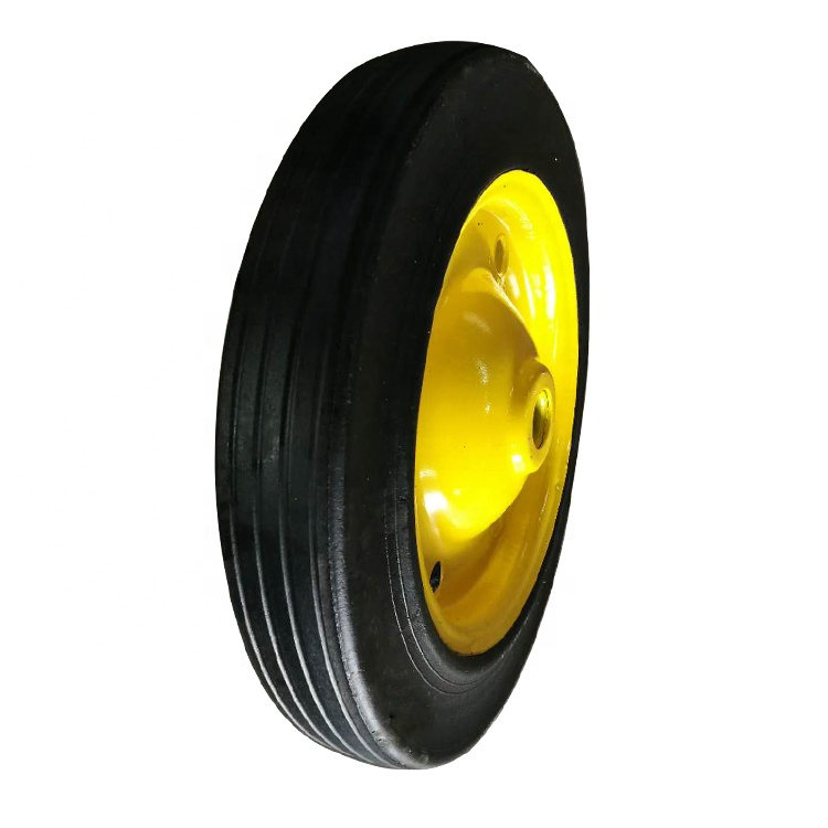 Wb3800 Wheelbarrow 13X3 Inch Puncture Proof Solid Rubber Wheel for South Africa