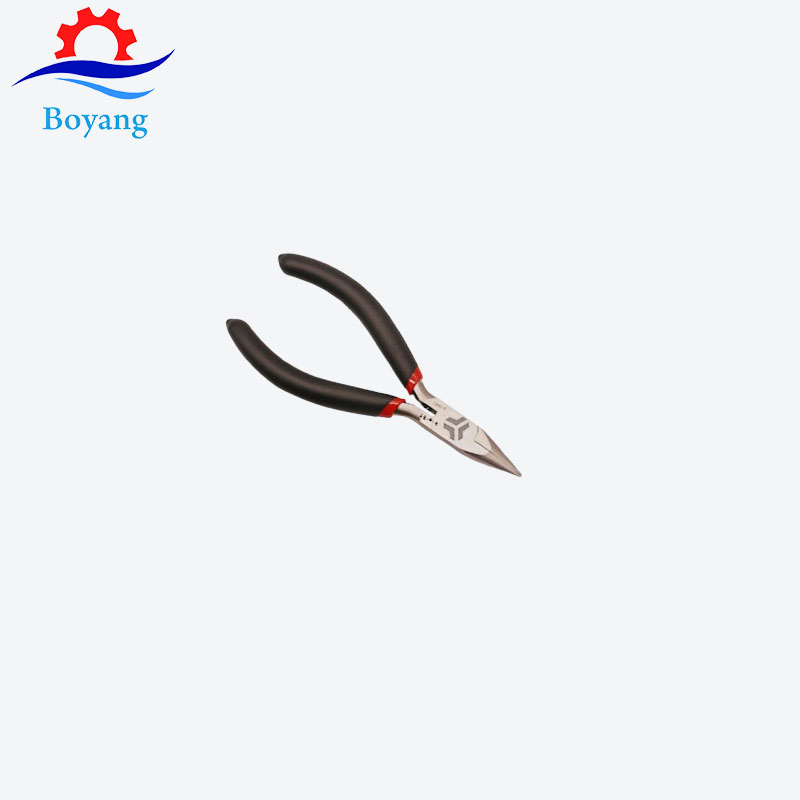 5 Inch Serrated Clamping Twisting Cutting Needle Flat Long Electronic Nose Pliers