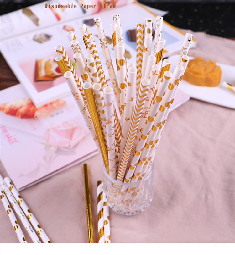 Disposable PLA Paper Straws, Juice Mlk Tea Straws