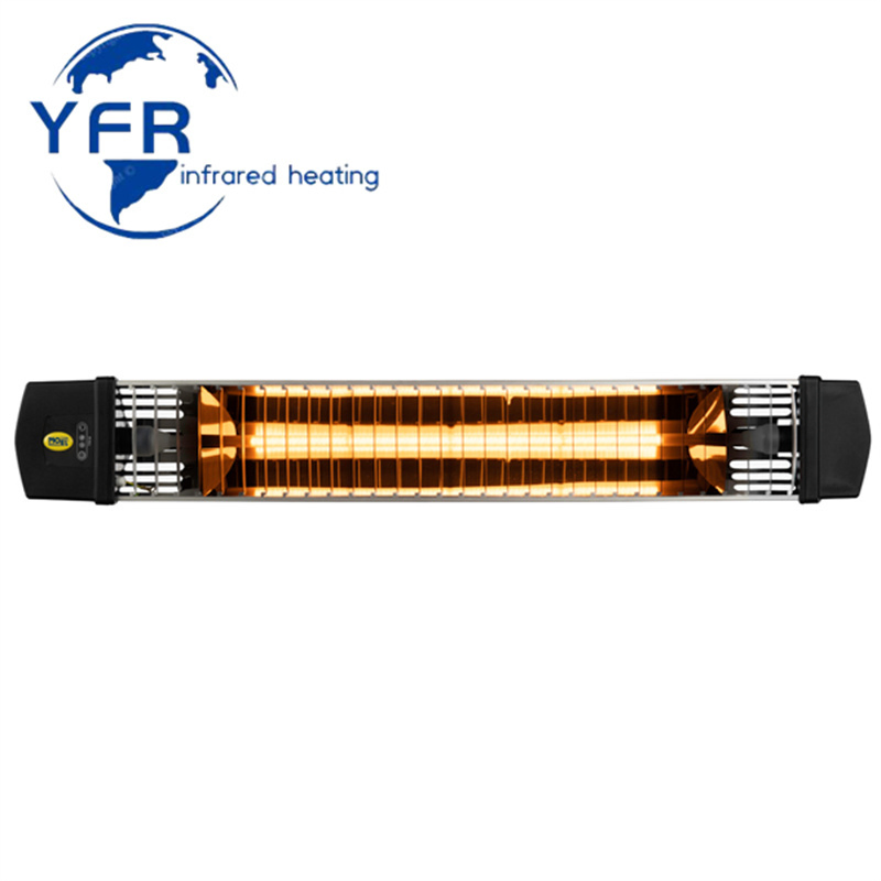 2000W/3000W Infrared Wall-Mounted Electric Heater Outdoor Quartz Electric Infrared Patio Heater with Remote Control Electric Warmer