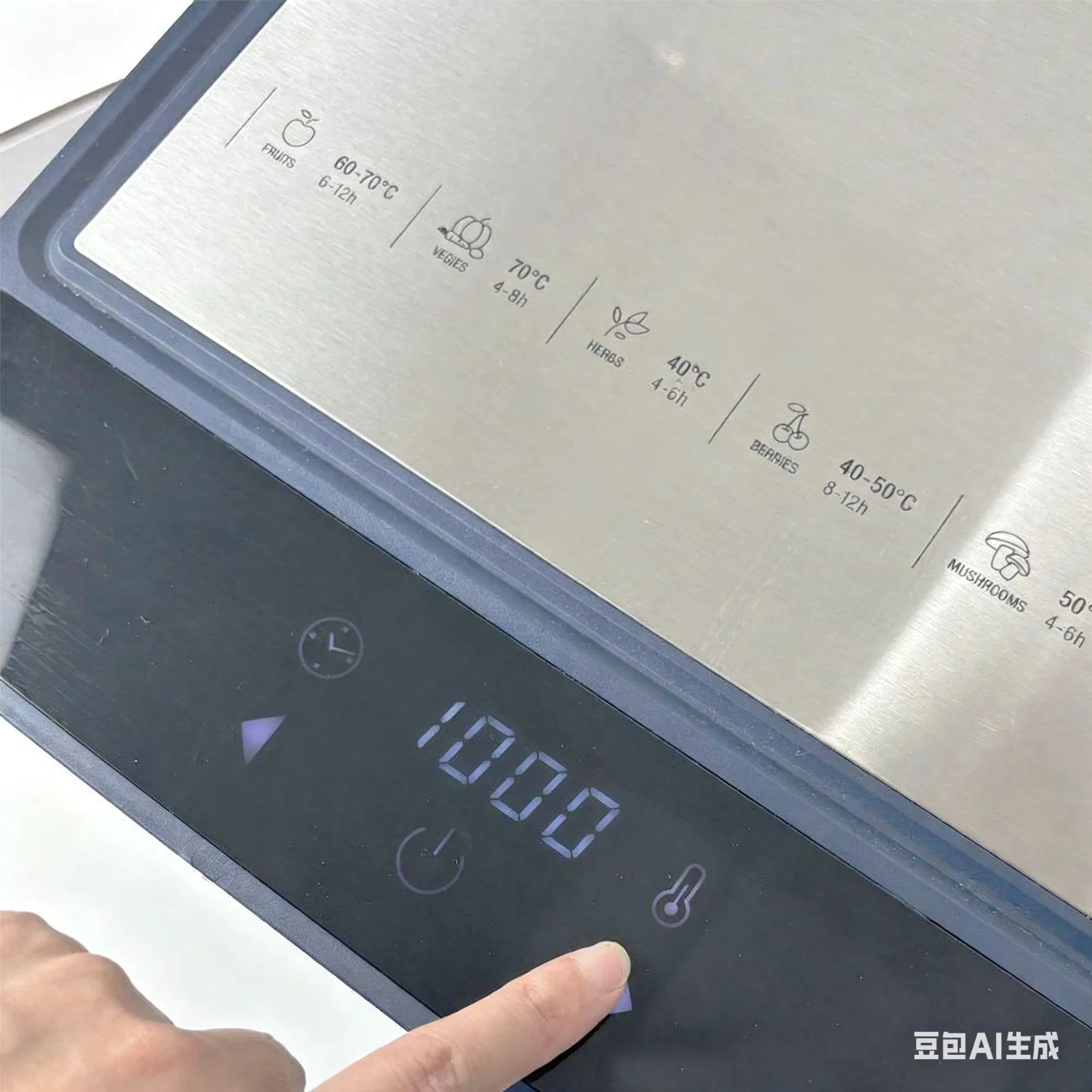 Food Dehydrator with Timer Touch Control LED Display 450W