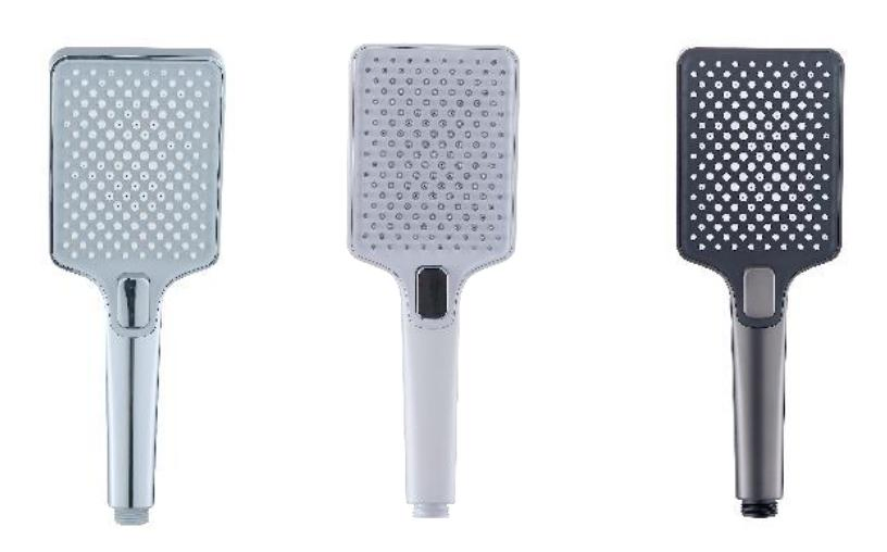 Plastic Material Bathroom Hand Shower with Three Functions