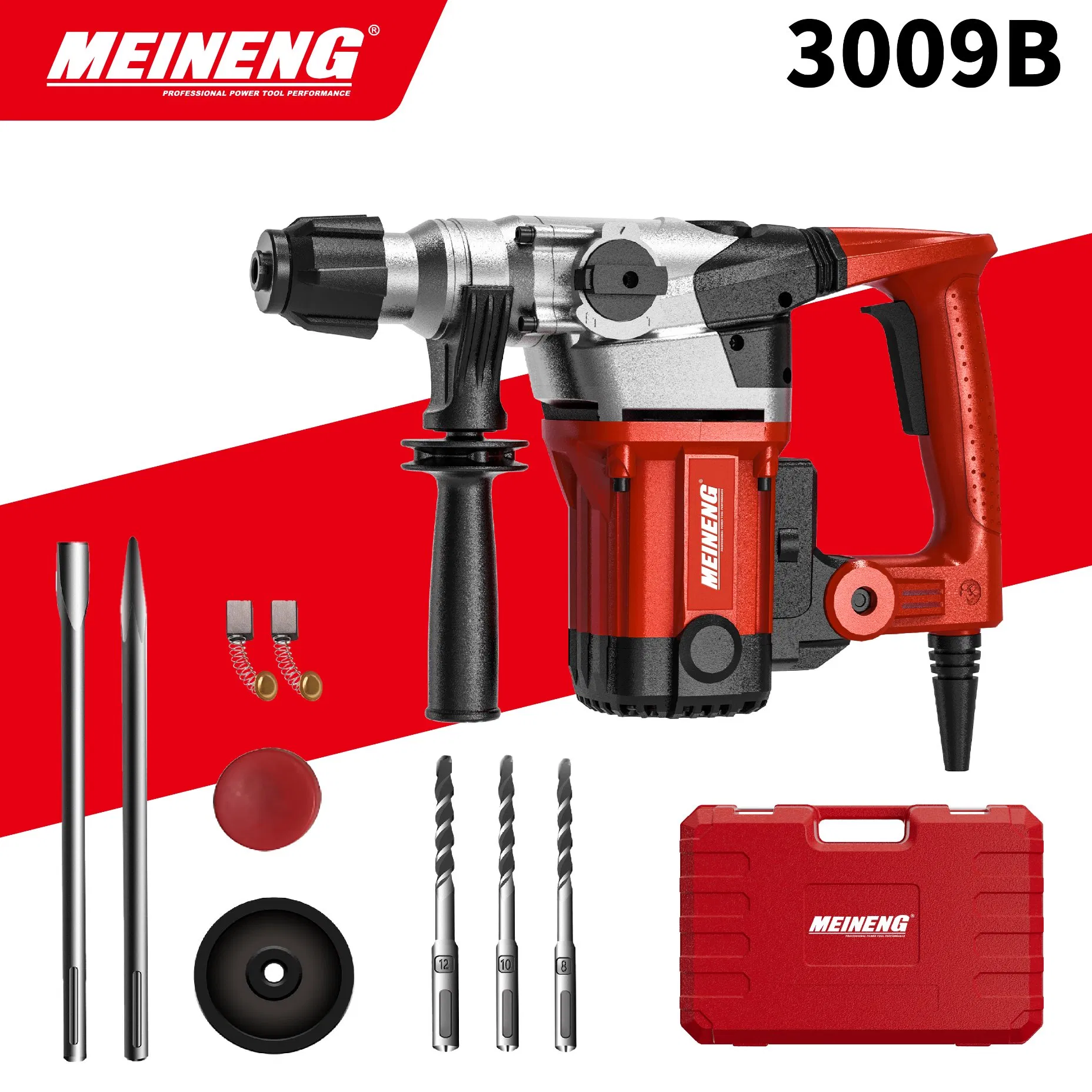 Перфоратор MEINENG 3009B, 1450Вт, 10Дж, SDS-MAX