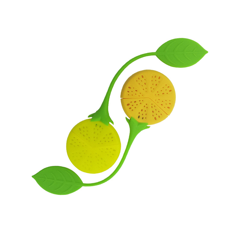 Lemon Shape FDA Silicone Reusable Coffee Strainer Infuser Bag Silicone Tea Filters