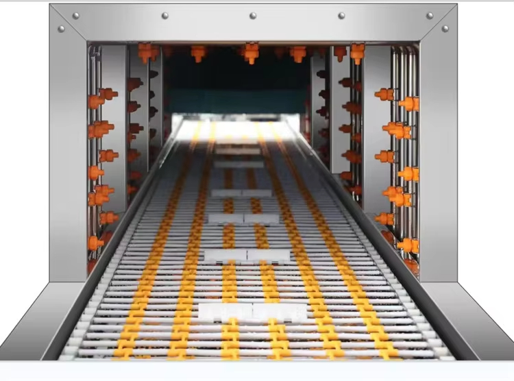 Basket Washing Equipment Industry Crate Long Line Conveyor Dishwasher