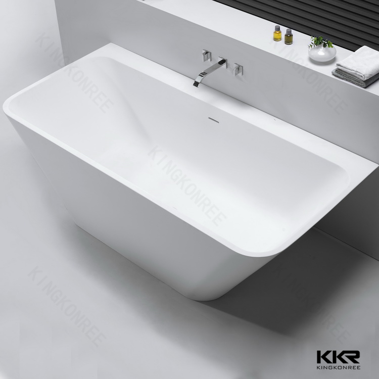 Bathroom Furniture 59 Inches Square Stone Bathtub