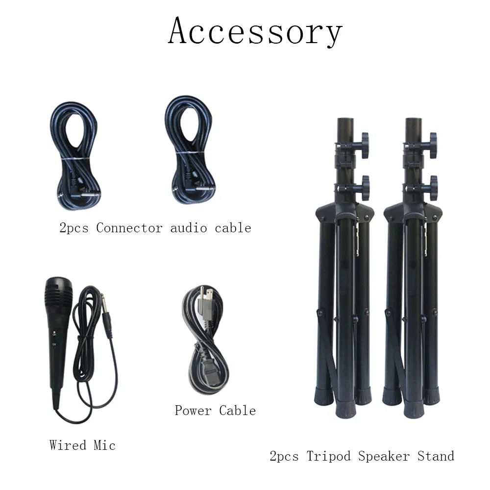 Professional Audio 2000W 12inch Subwoofer Karaoke Sets PA Speaker System Sound Box Active Subwoofer Array Line Bocina Parlante