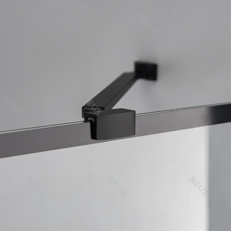Cheap Price Bathroom Black Grid Pivot Hinge Corner Tempered Glass Shower Box