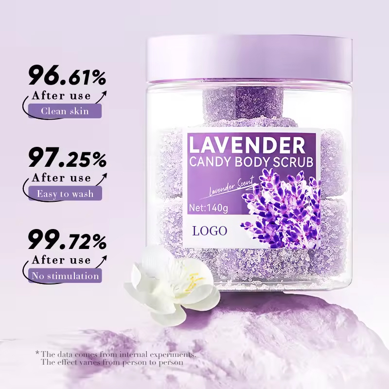 Ditong Easy Rinse Not Greasy Exfoliator Pore Shrinking 140g Lavender Body Scrub