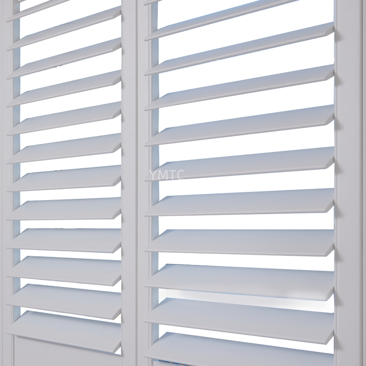 China-Factory Direct Sale White Painting Bi-Fold Paulwonia Wood Plantation Shutter
