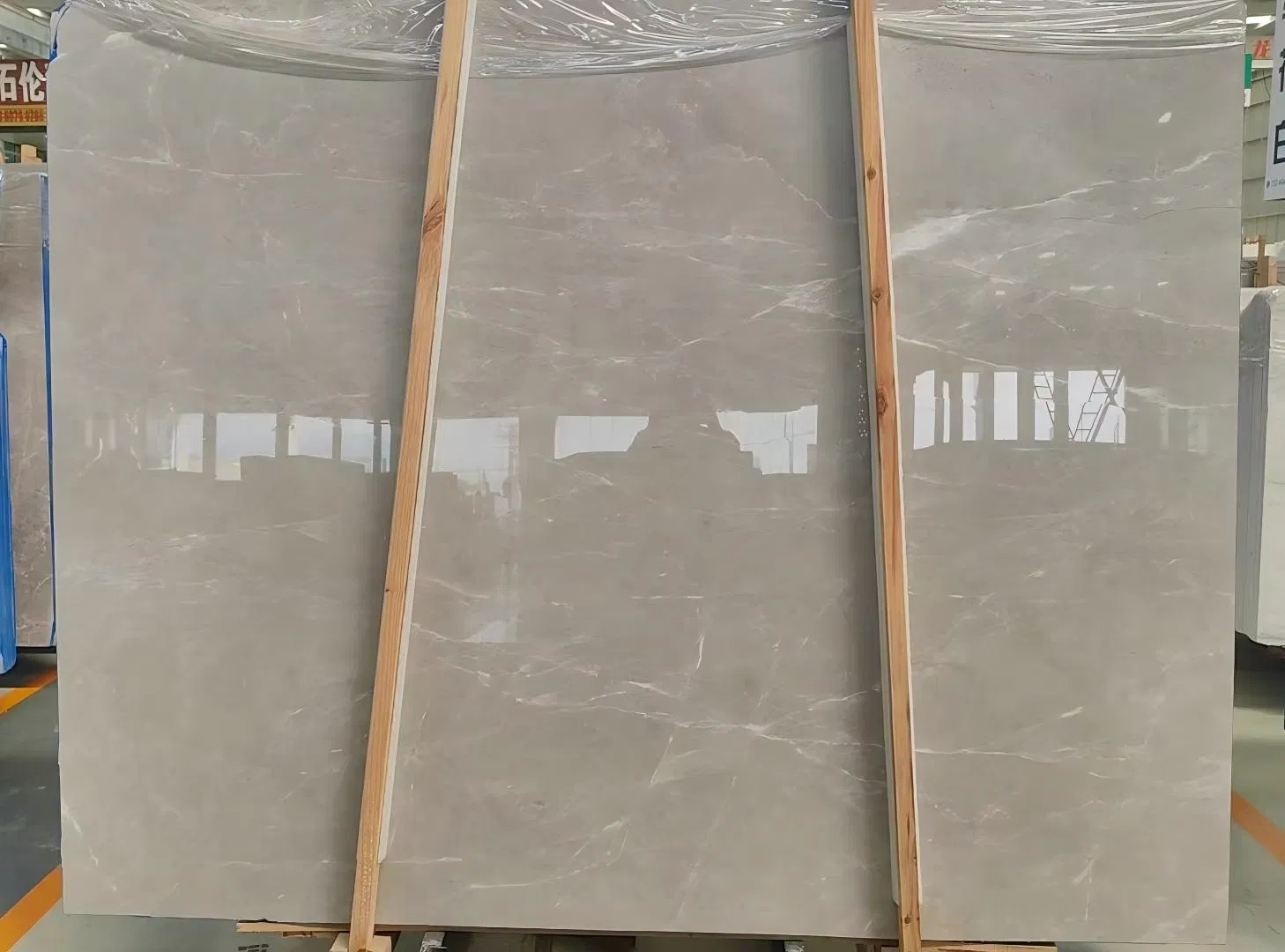 Competitive Dora Cloud Grey/Tundra Grey Polished Marble Slabs