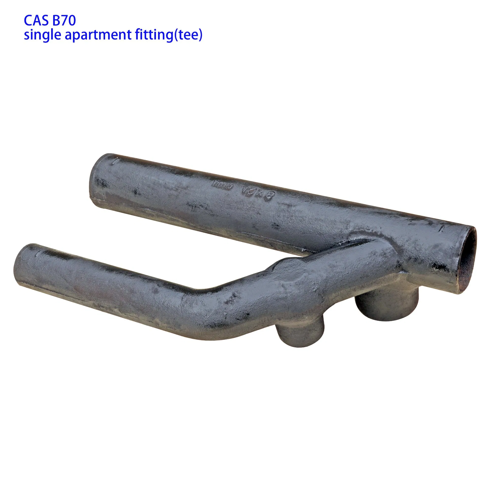 black color bituminous paints CAS B70 single apartment fitting (tee)
