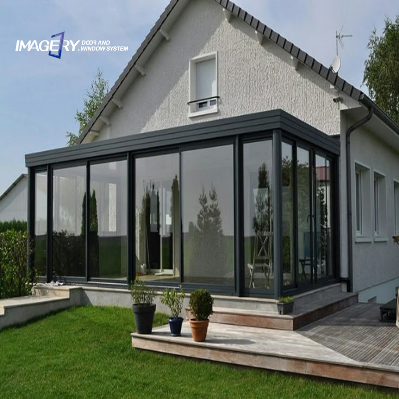 Outdoor Four Seasons Winter Garden Tempered Glass Customized Aluminum Sunroom