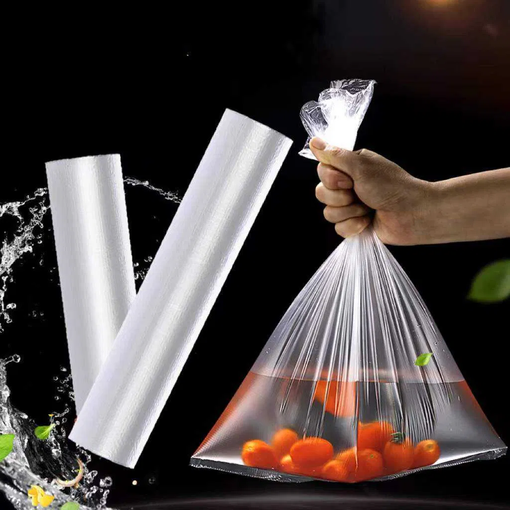 Custom Extra Large Food Grade Transparent Household Goods Packaging Flat Roll Bags