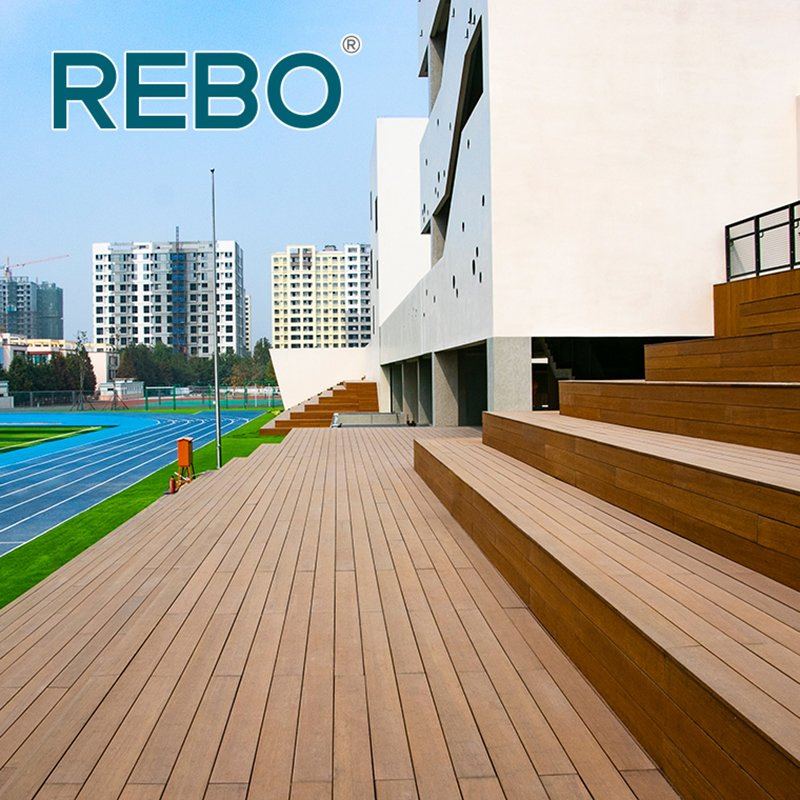 Hot Pressure Natural Bamboo Composite Terrace Floor Decking Outdoor
