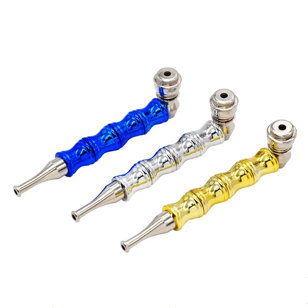 2021  New Slubby Metal Pipe Smoking Pipe