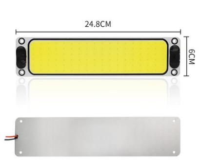 Куполообразная LED-панель для салона автомобиля, 12В, 7 цветов