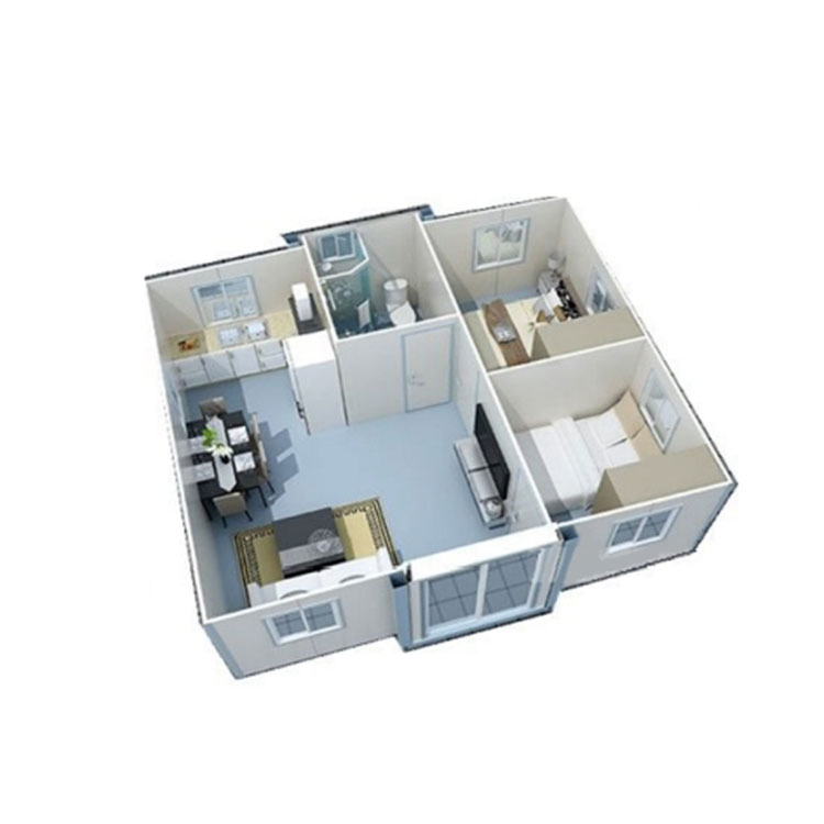 High Quality Apartment Layout Expandable Container House with Bathroom