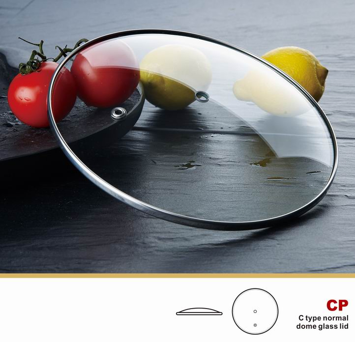 Normal Tempered Glass Lid Stainless Steel 201 Rim Kitchen Utensils