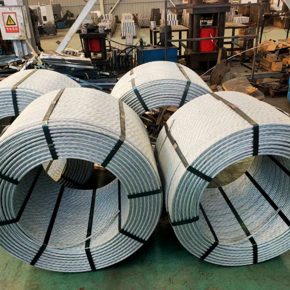15.2mm High-Quality Customized Hot Dipped Galvanized PC Strand for Global Markets
