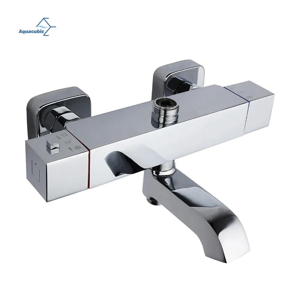 Household Copper Body Concealed Temperature Control Faucet Shower Mixer Valve