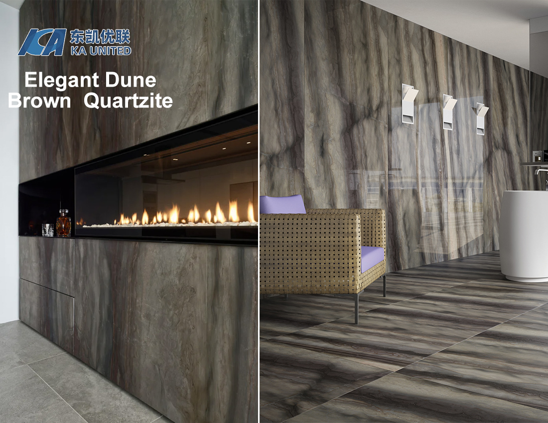 Sand Dunes /Brazilian High Quality Brown Exotic Quartzite Tiles & Slabs