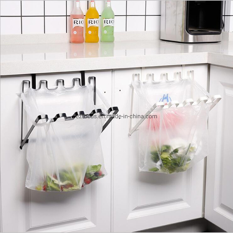 Hanging Organizer Over The Cabinet Door Trash Can Portable Trash Bag Holder Bin Rack Kitchen Cupboard Bl12181